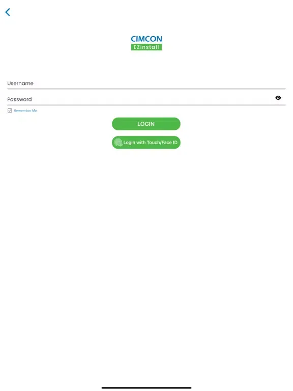 Tangkapan skrin Quantela EZinstall iPad 