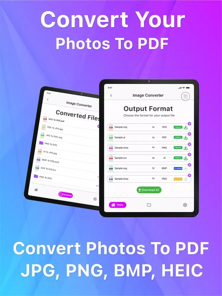 تصاویر Image Converter, Photos to PDF iPad 