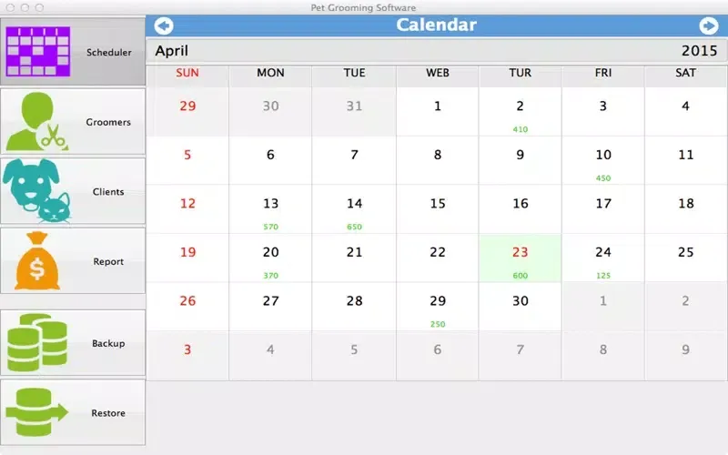 Pet Grooming Software 스크린샷