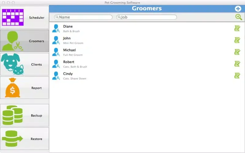 Pet Grooming Software 스크린샷