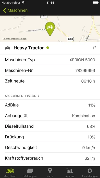 CLAAS TELEMATICS Ekran Görüntüleri