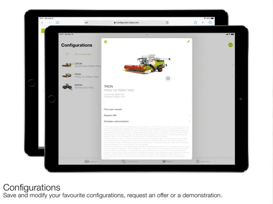Capturas de pantalla de CLAAS connect iPad 