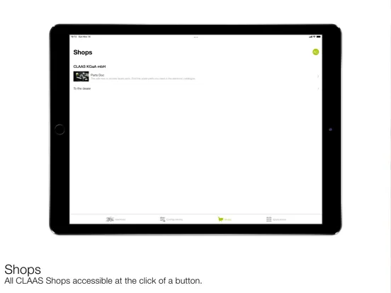 Capturas de pantalla de CLAAS connect iPad 