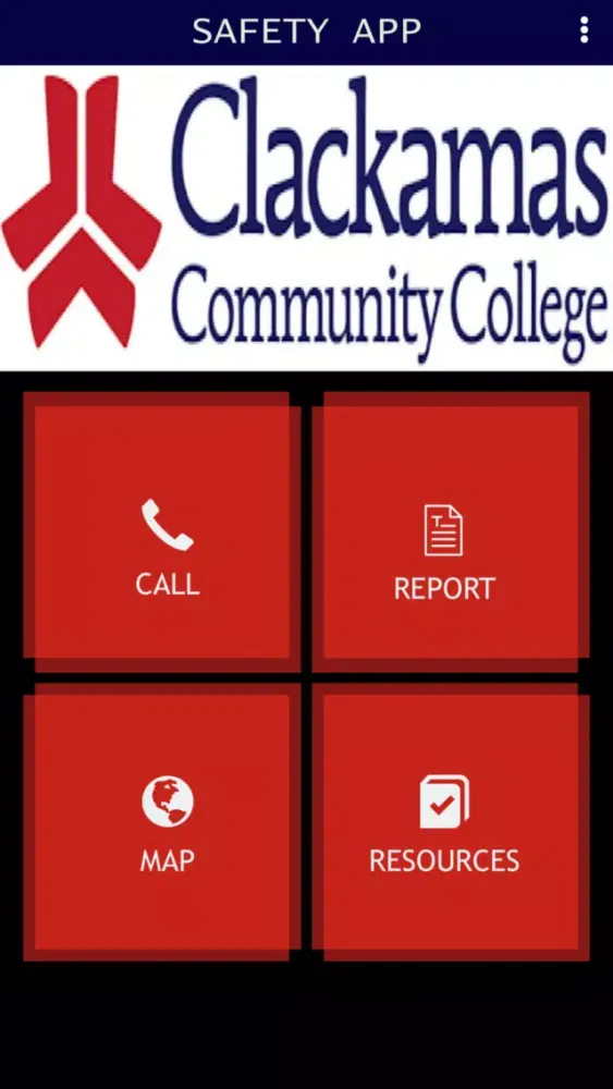 Ảnh chụp màn hình của Clackamas Safety App