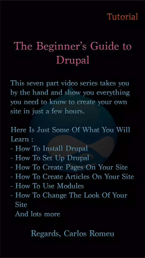 تصاویر Tutorial for Drupal