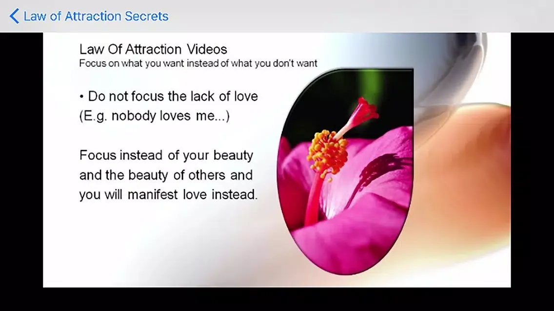 Capturas de tela do Law of Attraction Secrets