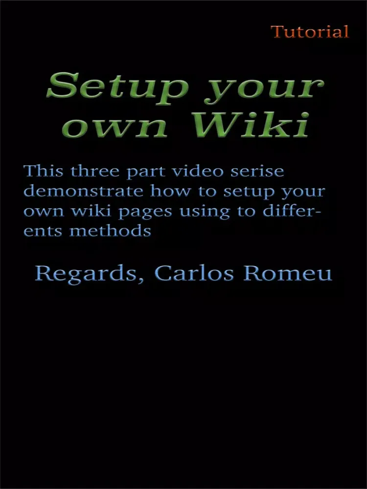 Setup your own Wiki iPad 应用截图