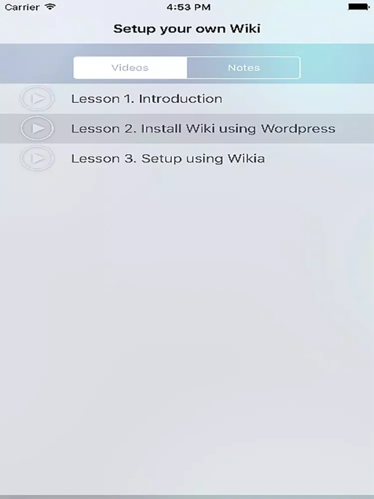 Setup your own Wiki iPad 应用截图