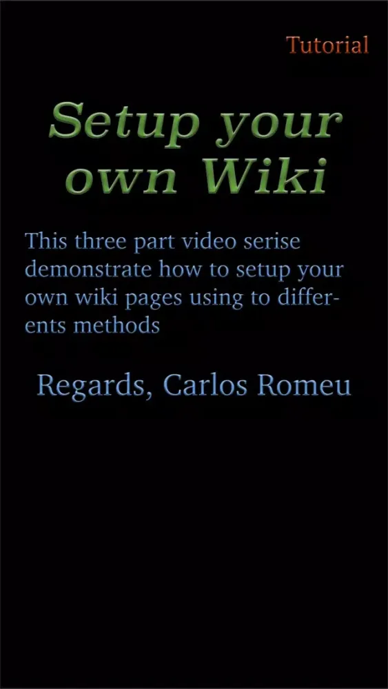 Setup your own Wiki应用截图