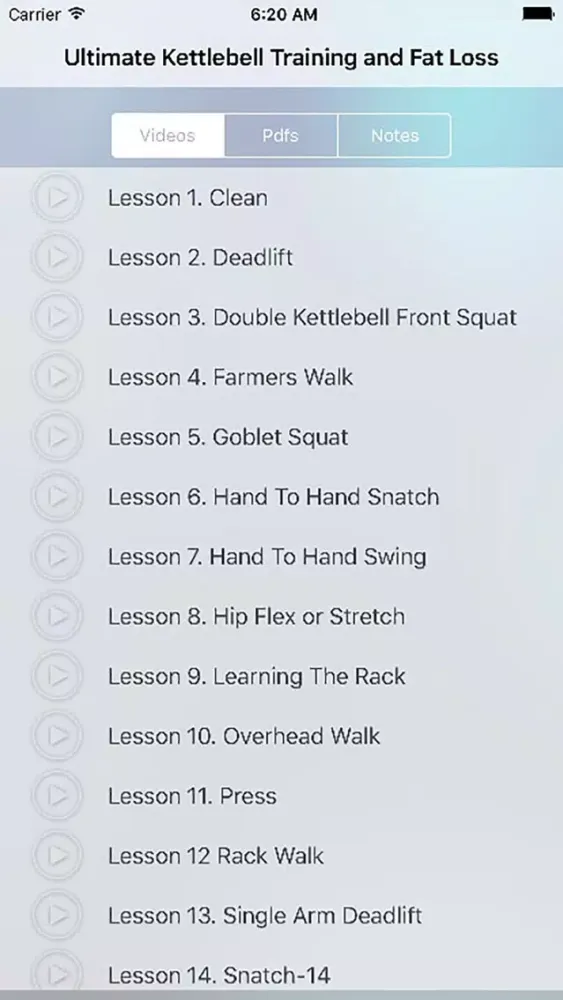 Zrzuty ekranu Tutorial for Ultimate Kettlebell