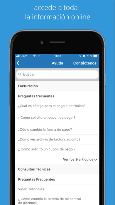 Captures d'écran de Clientes ADT Chile