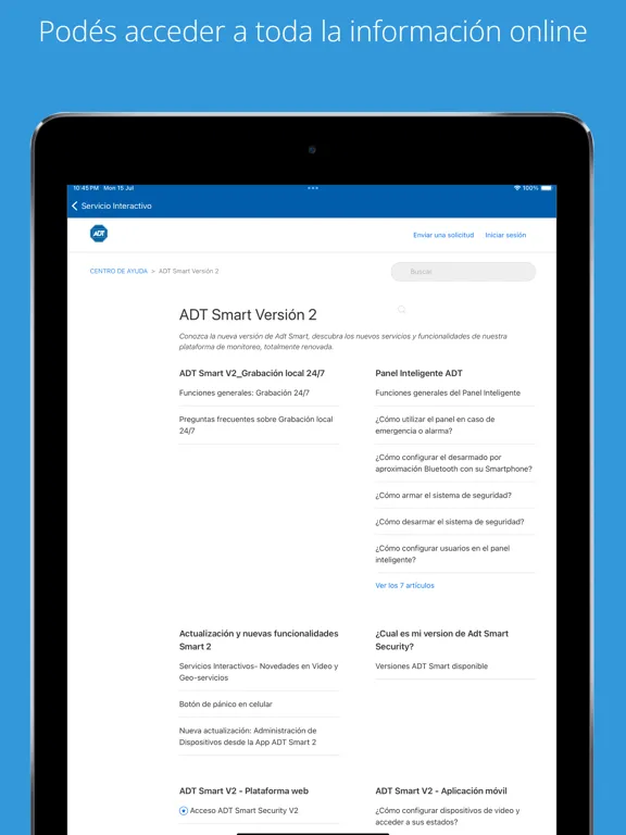 Clientes ADT Uruguay iPad  Ekran Görüntüleri