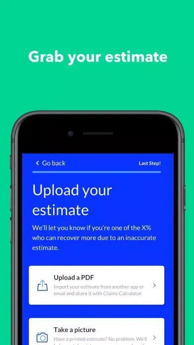 Claims Calculator Screenshots
