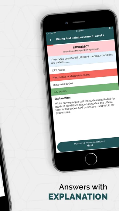 Capturas de tela do PTCB Practice Tests