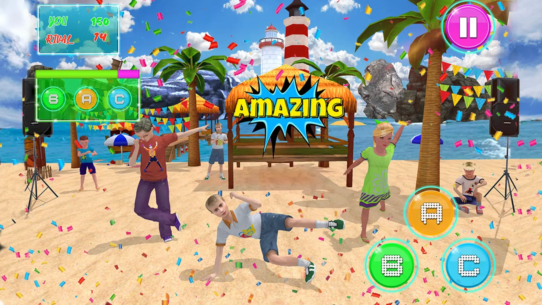 Kids Dance Game Battle Floss Screenshots