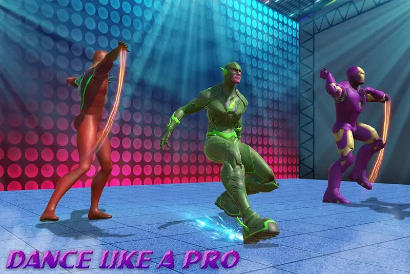 Superheroes Dancing School Game سکرین شاٹس