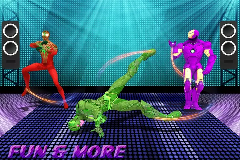 Superheroes Dancing School Game سکرین شاٹس