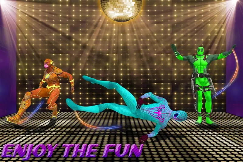 Superheroes Dancing School Game سکرین شاٹس