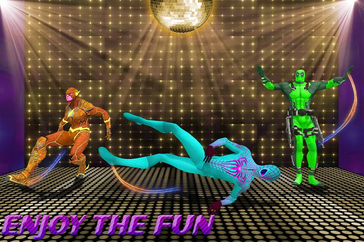 Superheroes Dancing School Game سکرین شاٹس