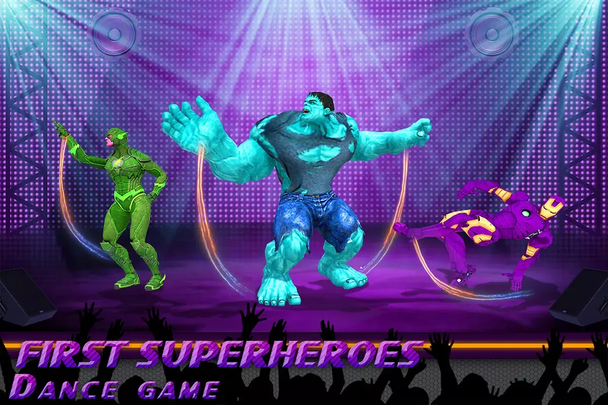 Superheroes Dancing School Game سکرین شاٹس