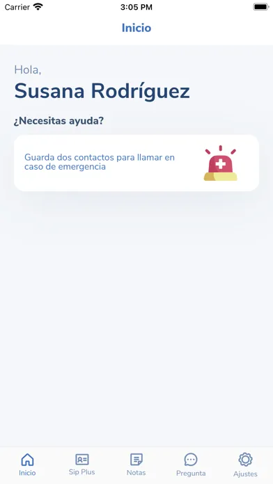 Capturas de tela do MiSip