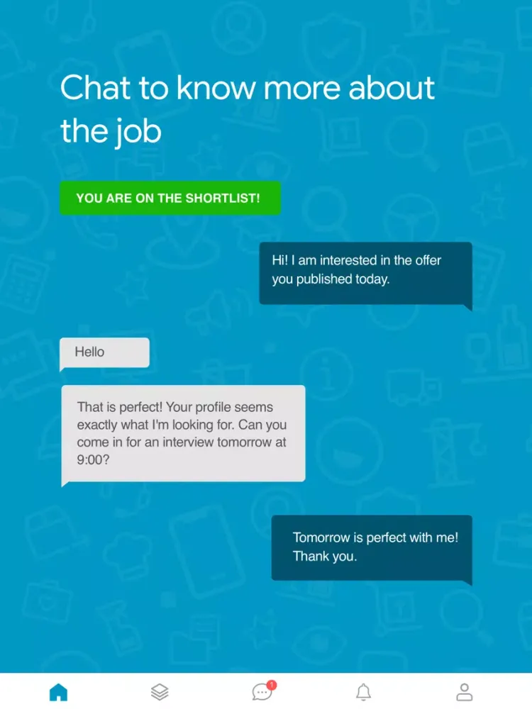 CornerJob - Job offers iPad 应用截图