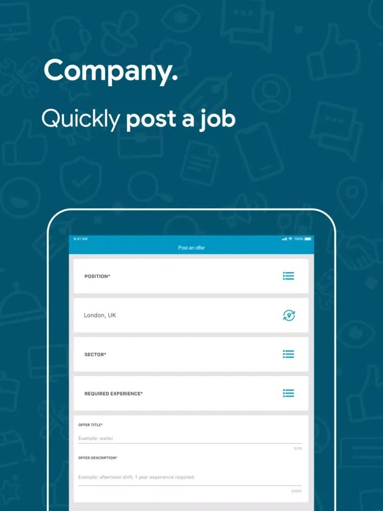 CornerJob - Job offers iPad 应用截图
