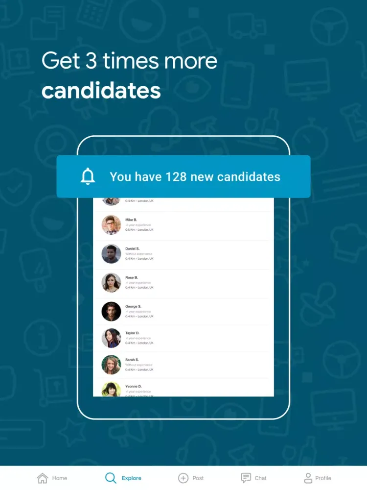 CornerJob - Job offers iPad 应用截图
