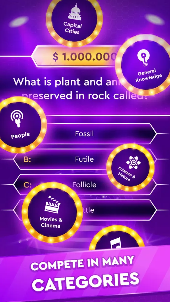 Trivia Game: Millionaire Quiz Screenshots