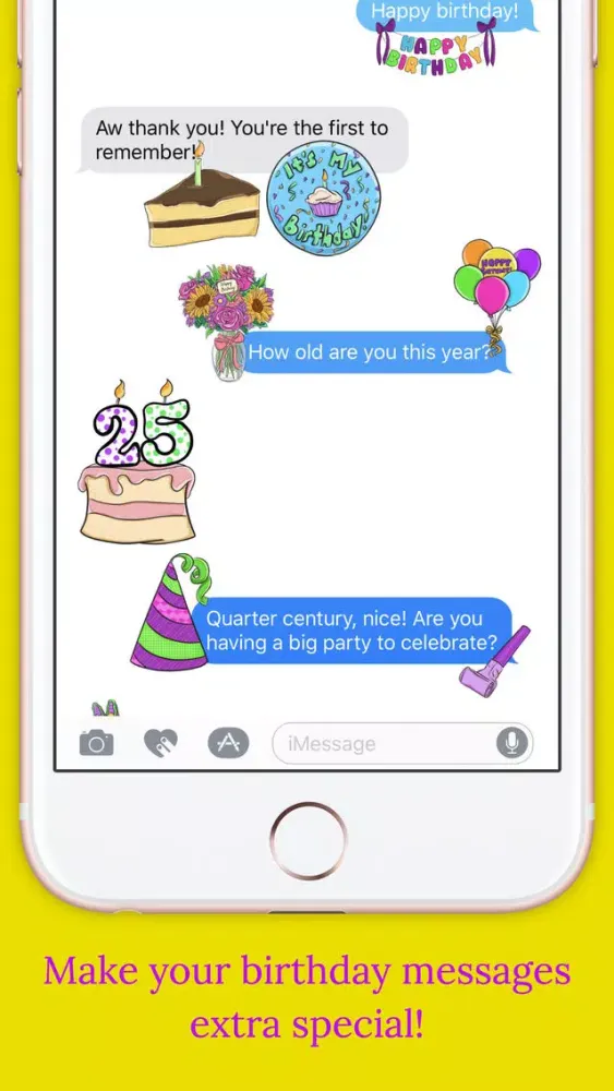 Birthday Sticker Pack Screenshots