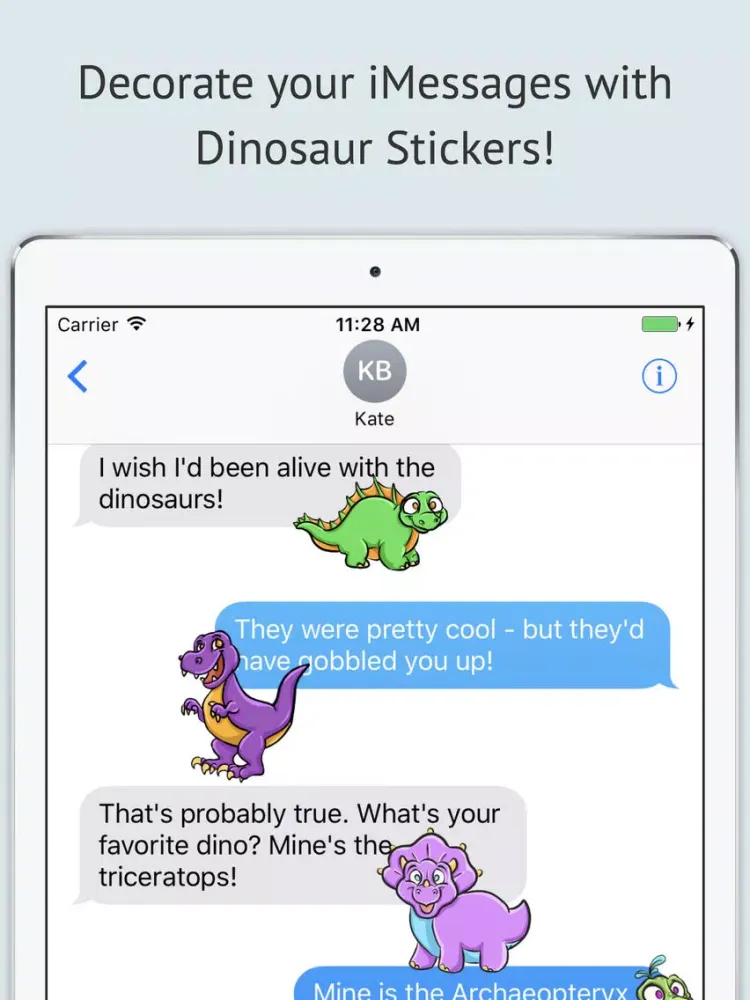 Dinosaur Sticker Pack iPad 應用截圖