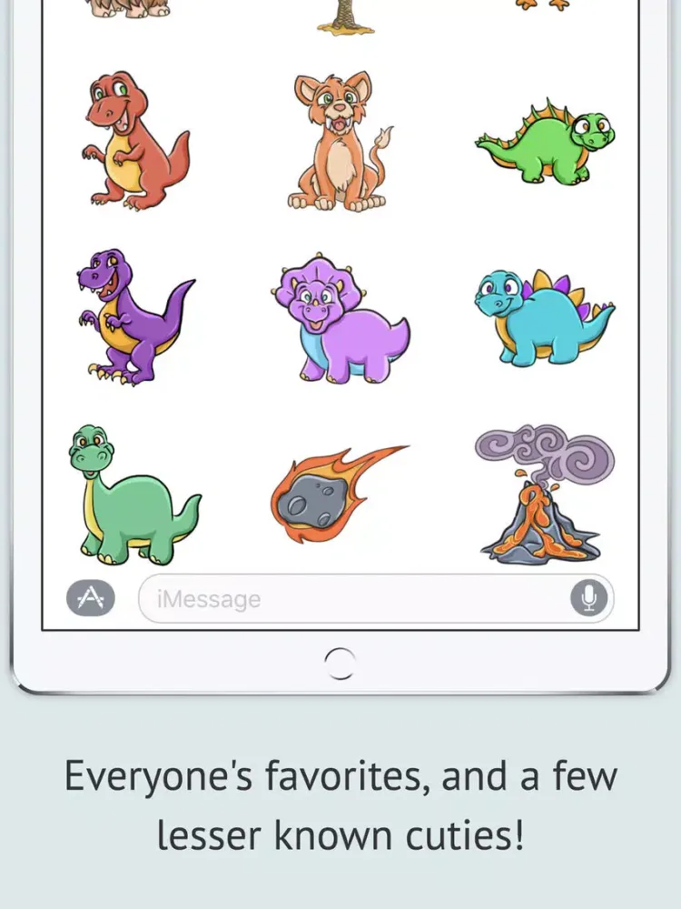 Dinosaur Sticker Pack iPad 應用截圖