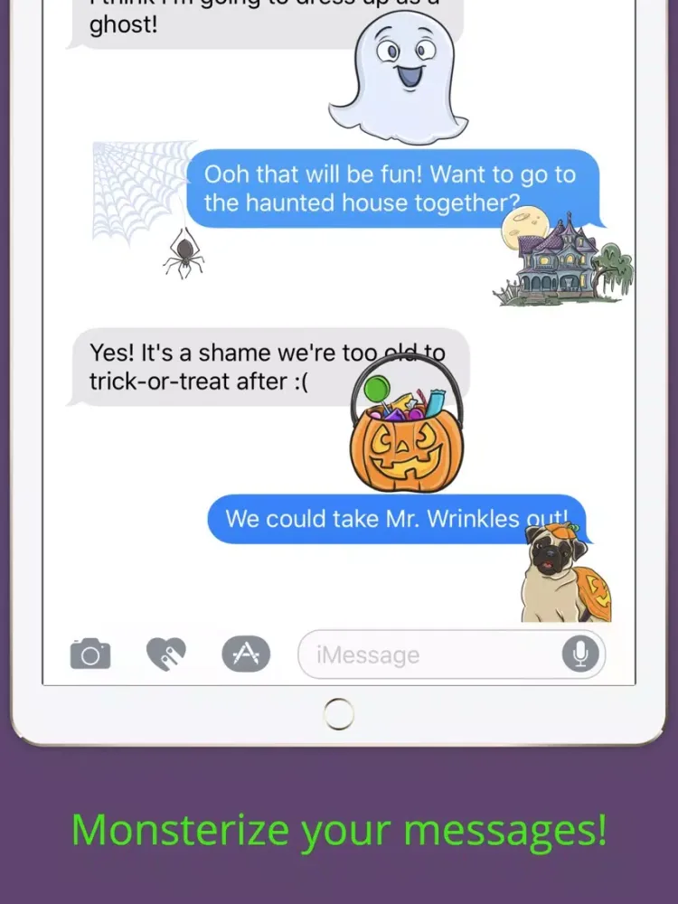 ภาพหน้าจอของ Halloween Sticker Pack iPad 