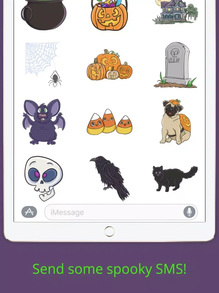 ภาพหน้าจอของ Halloween Sticker Pack iPad 