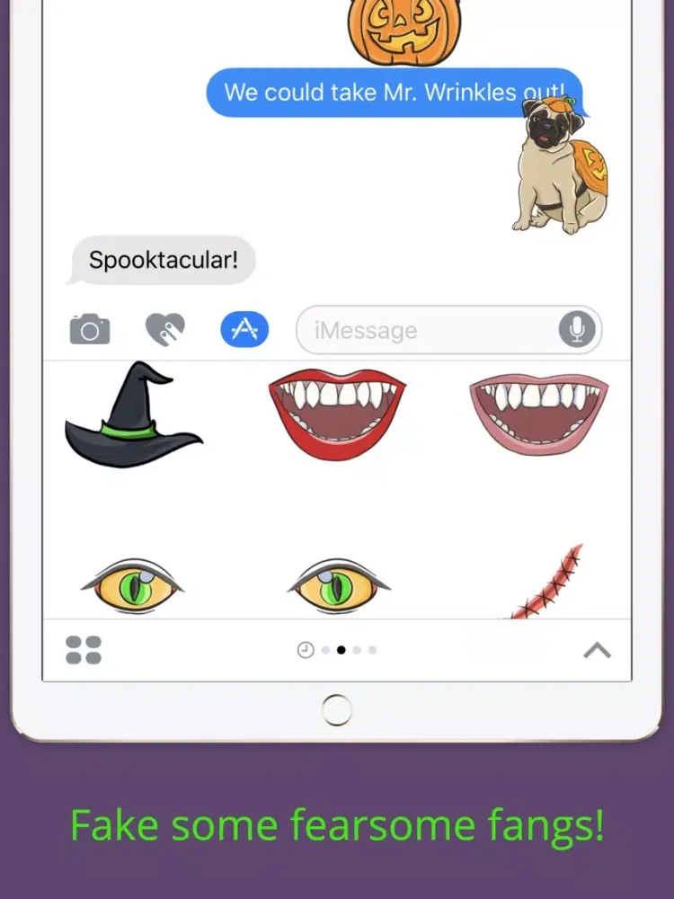 ภาพหน้าจอของ Halloween Sticker Pack iPad 