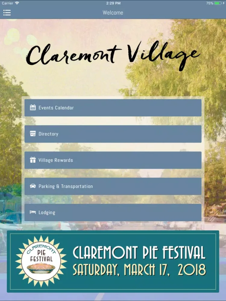 Claremont Village iPad  स्क्रीनशॉट