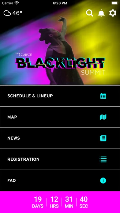 Screenshot di BlackLight Summit