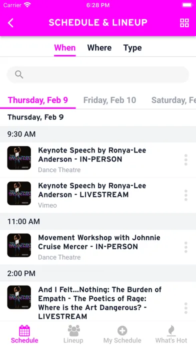 Screenshot di BlackLight Summit