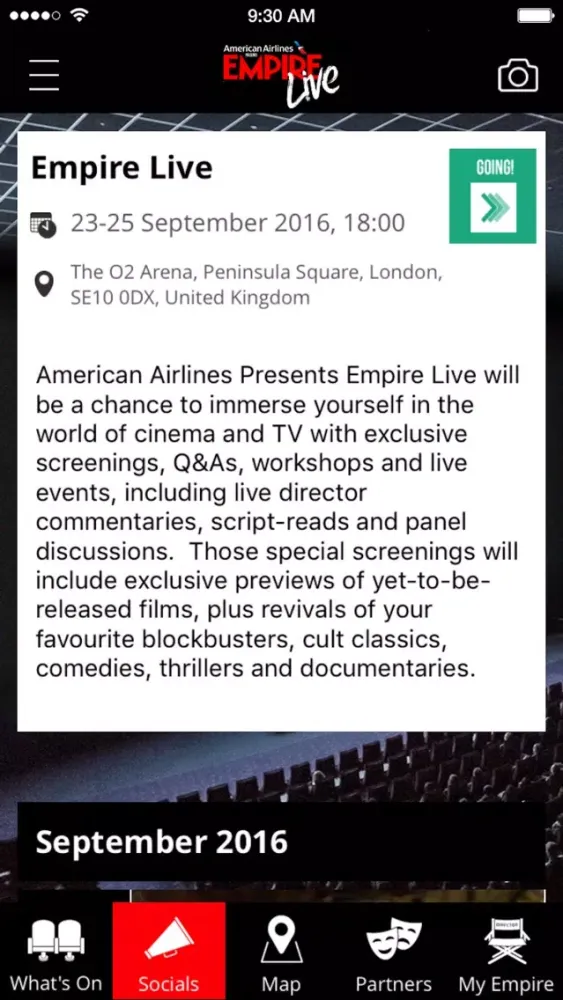 Zrzuty ekranu American Airlines presents Empire Live at The O2