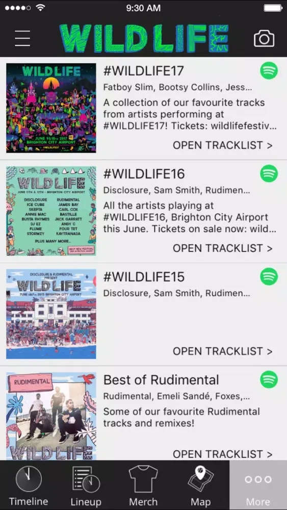 WILD LIFE Festival スクリーンショット