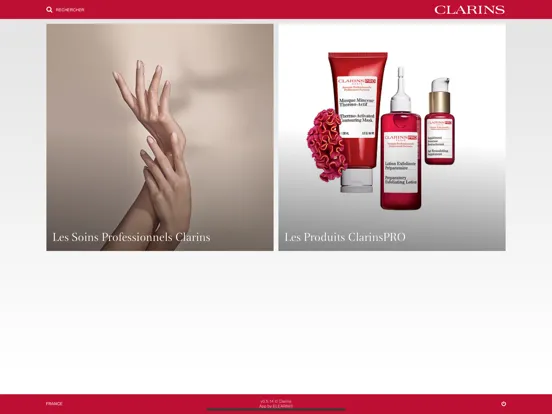 صور Clarins Spa Product Library iPad 