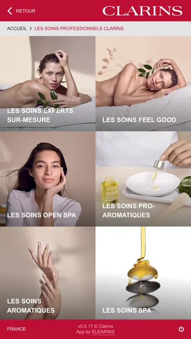 صور Clarins Spa Product Library