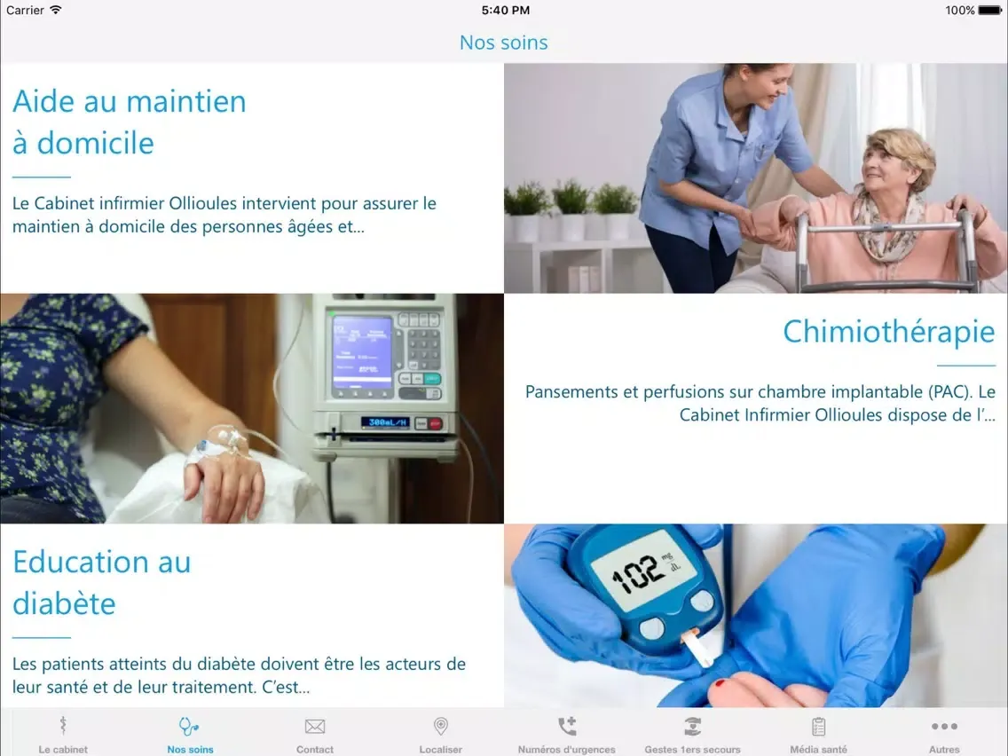 Capturas de pantalla de Cabinet Infirmier Ollioules iPad 