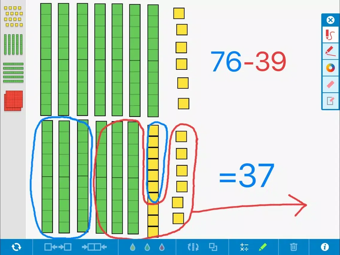 Capturas de tela do Number Pieces Basic, by the Math Learning Center iPad 