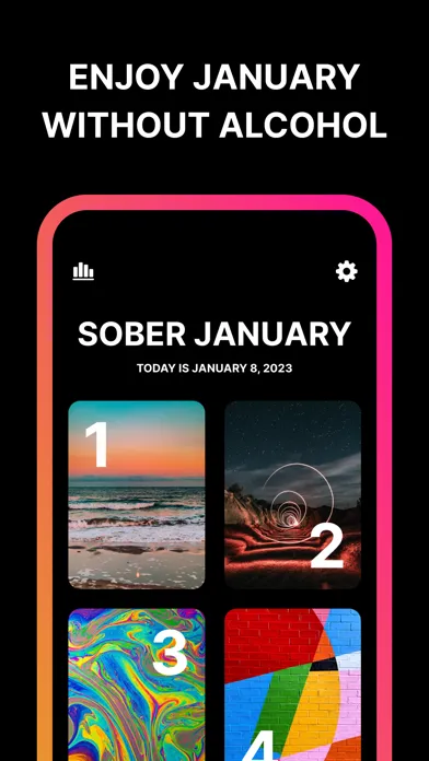 Sober January: Dry Day Tracker Screenshots