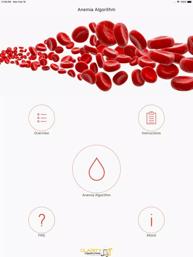 Anemia Algorithm iPad  Screenshots