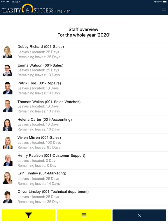 ภาพหน้าจอของ Clarity & Success Time Plan iPad 