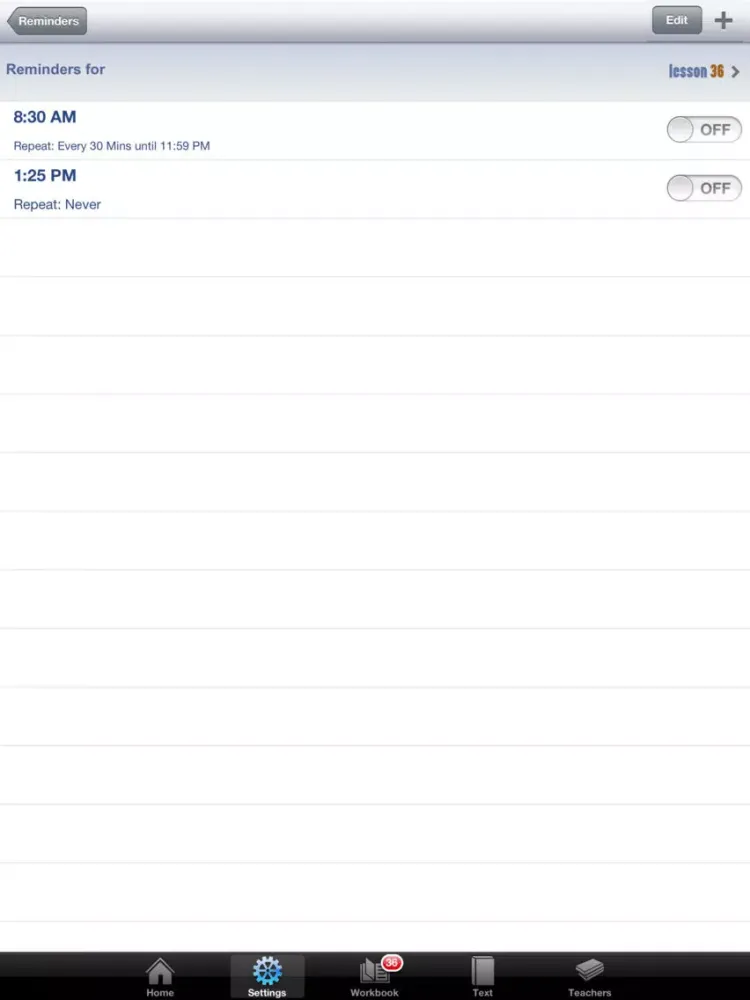 The ACIM App iPad  Screenshots