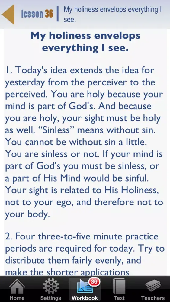 The ACIM App Screenshots