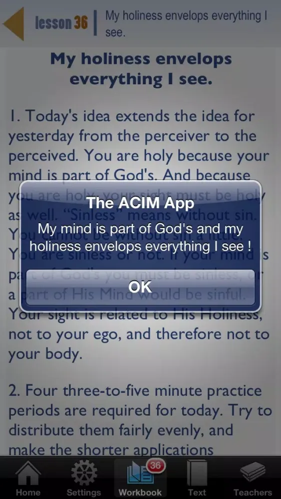 The ACIM App Screenshots